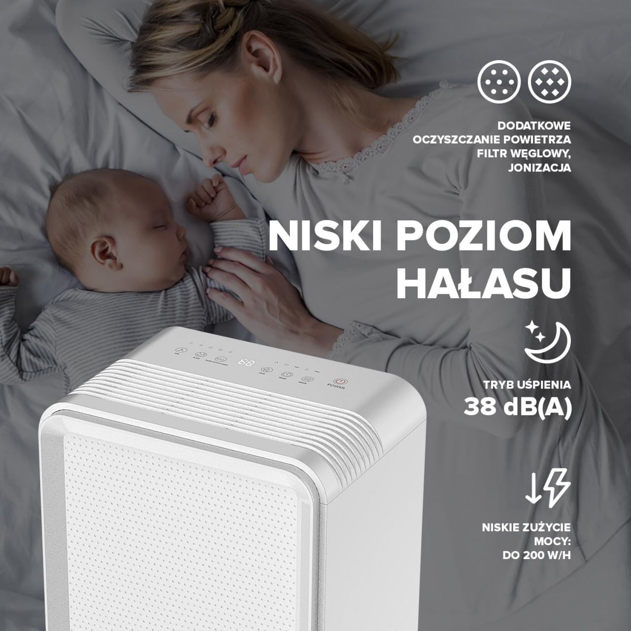 Spanie z osuszaczem powietrza w sypialni jest niebezpieczne