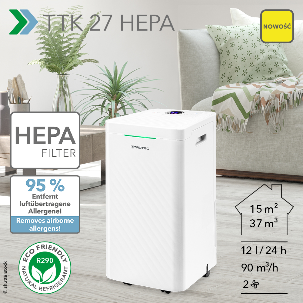 Osuszacze powietrza są prawdziwymi pomocnikami dla alergików