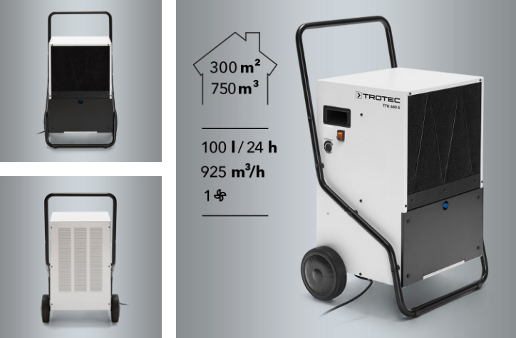 Wymiary Trotec TTK 650 S