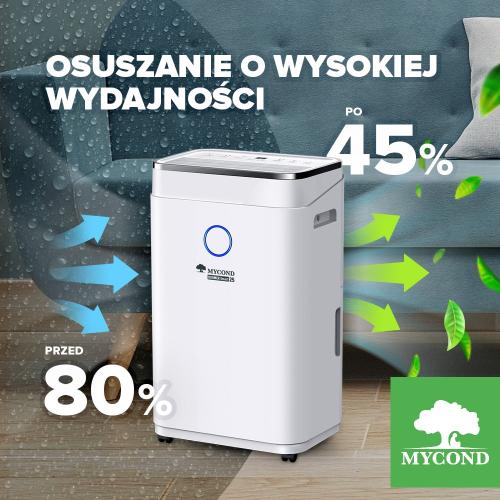Osuszacz powietrza pochłaniacz wilgoci MYCOND Roomer Smart 25-Automatyczne osuszanie